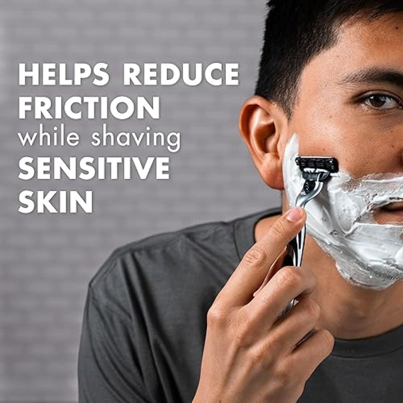 GILLETTE FOAMY SENSITIVE SKIN SHAVING CREAM 11 OZ, PACK OF 12 - GENTLE SHAVE FORMULA