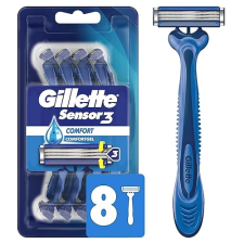 GILLETTE SENSOR3 COMFORT DISPOSABLE RAZORS FOR MEN, 8 COUNT WITH LUBRASTRIP FOR SMOOTH GLIDE
