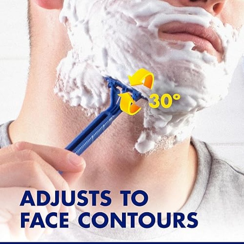 GILLETTE SENSOR2 PLUS MEN S DISPOSABLE RAZORS WITH PIVOTING HEAD, 30 COUNT 3 PACKS OF 10