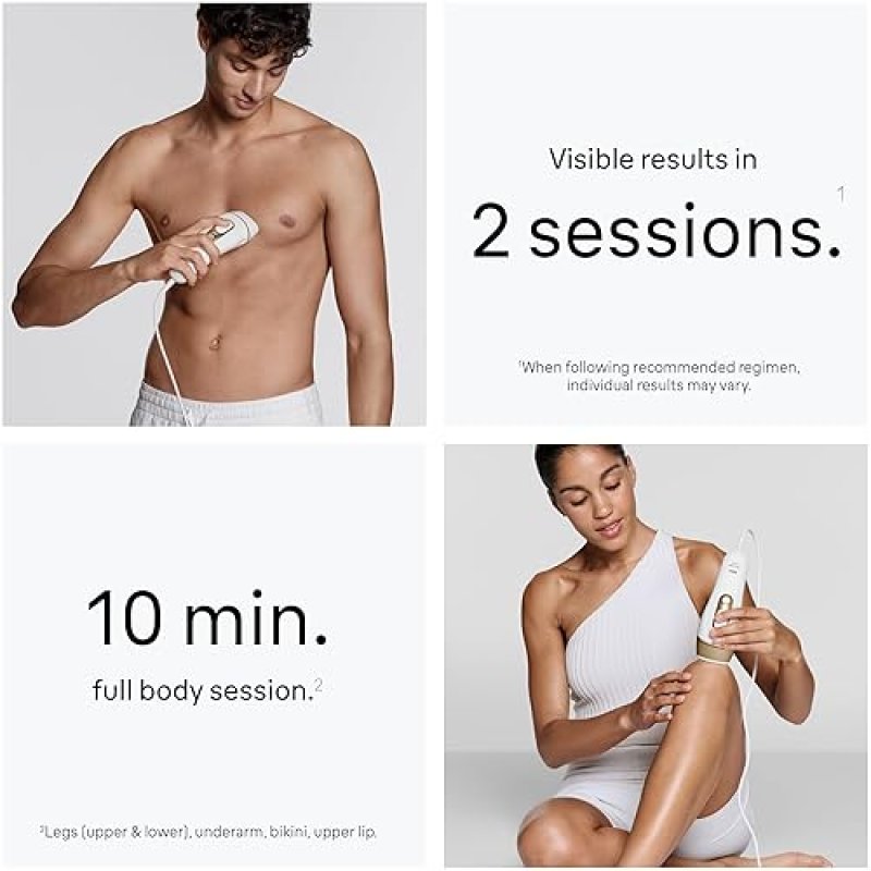 BRAUN SILK EXPERT PRO 5 IPL HAIR REMOVAL FOR WOMEN MEN, PERMANENT AT-HOME LASER, 2 HEADS