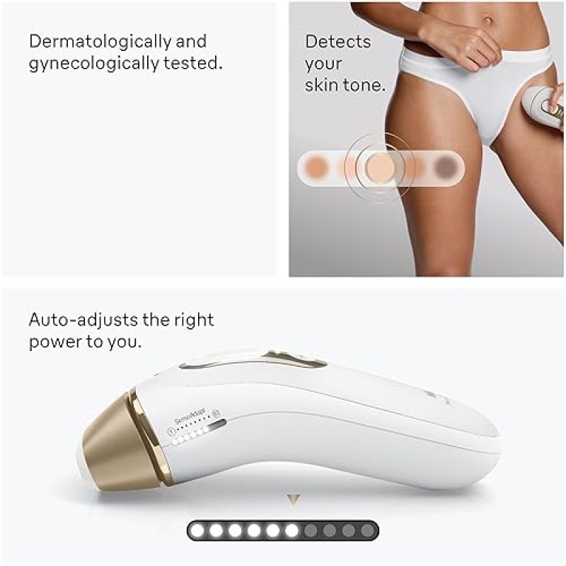 BRAUN SILK EXPERT PRO 5 IPL HAIR REMOVAL FOR WOMEN MEN, PERMANENT AT-HOME LASER, 2 HEADS