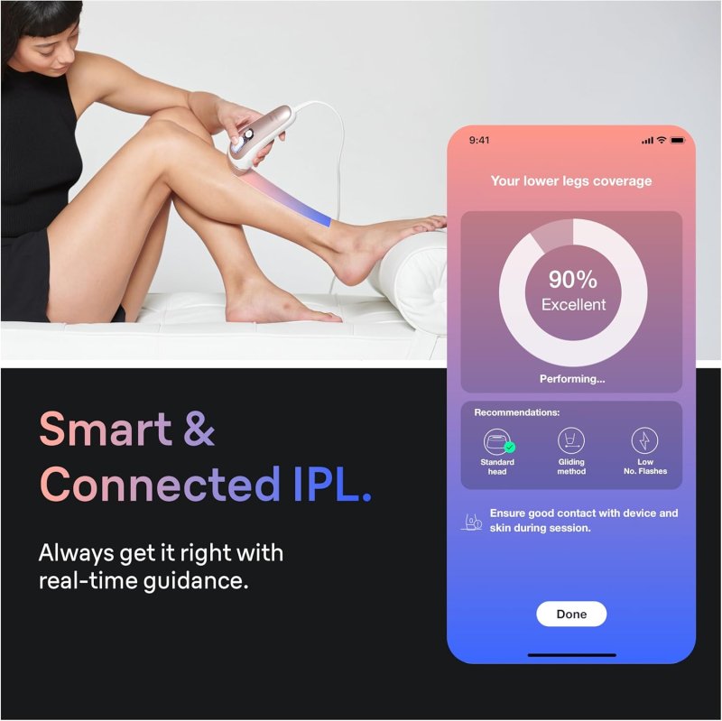 BRAUN SKIN I-EXPERT SMART IPL LASER HAIR REMOVAL FOR WOMEN MEN WITH APP, TRIMMER RAZOR