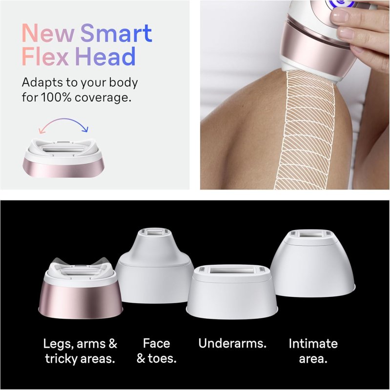 BRAUN SKIN I-EXPERT SMART IPL LASER HAIR REMOVAL FOR WOMEN MEN WITH APP, TRIMMER RAZOR