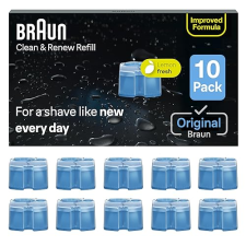 BRAUN CLEAN RENEW REFILL CARTRIDGES CCR - SHAVER CLEANER LIQUID SOLUTION, PACK OF 10