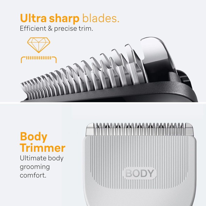BRAUN SERIES 5 ALL-IN-ONE 8-IN-1 MENS TRIMMER KIT WITH BEARD, BODY, HAIR CLIPPERS, WATERPROOF