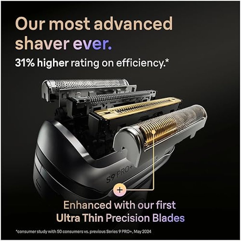 BRAUN SERIES 9 MENS ELECTRIC SHAVER REPLACEMENT HEAD 92S ORIGINAL SILVER BLADE FOR BRAUN RAZOR