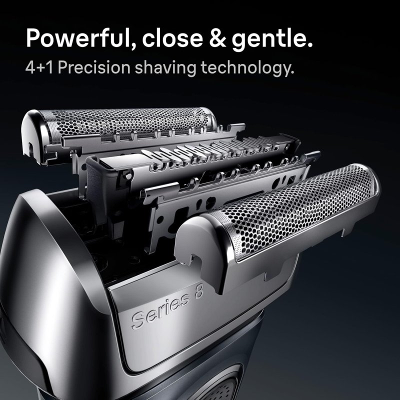 BRAUN SERIES 8 8560CC ELECTRIC RAZOR FOR MEN - 5IN1 WET DRY SHAVER WITH PRECISION TRIMMER