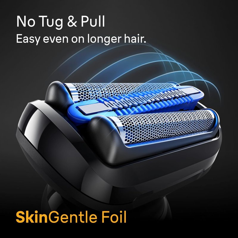 BRAUN SERIES 5 ELECTRIC RAZOR FOR MEN S5 5155CS BEARD SHAVER, BODY GROOMER TRAVEL CASE