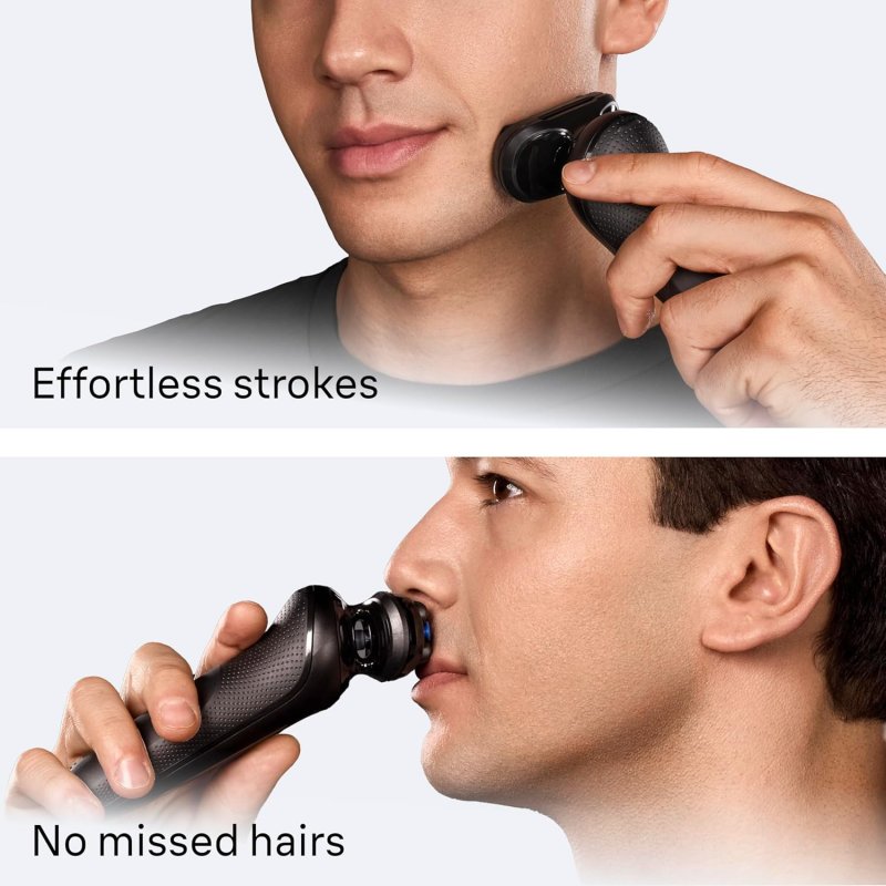 BRAUN SERIES 5 ELECTRIC RAZOR FOR MEN S5 5155CS - BEARD SHAVER BODY GROOMER WITH TRAVEL CASE