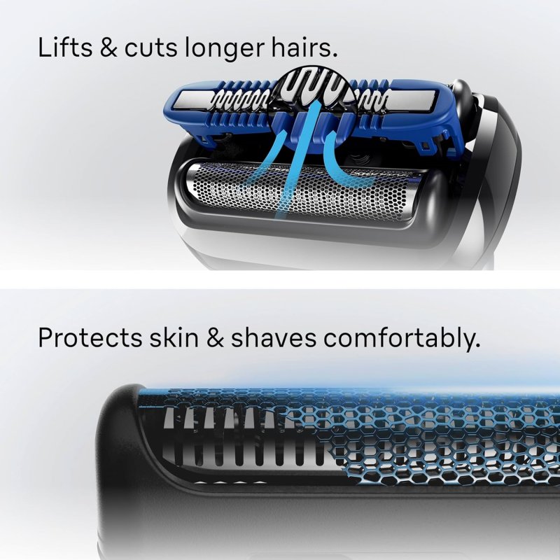 BRAUN SERIES 5 ELECTRIC RAZOR FOR MEN S5 5155CS - BEARD SHAVER BODY GROOMER WITH TRAVEL CASE