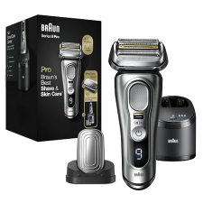 BRAUN SERIES 9 PRO 9487CC ELECTRIC SHAVER FOR MEN WET DRY, RECHARGEABLE WITH CLEAN CHARGE STATION
