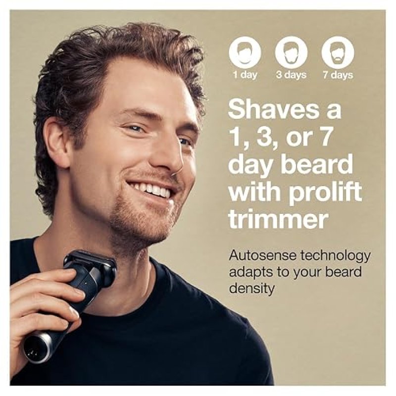 BRAUN SERIES 9 PRO 9477CC ELECTRIC RAZOR FOR MEN - WATERPROOF FOIL SHAVER WITH TRIMMER CASE