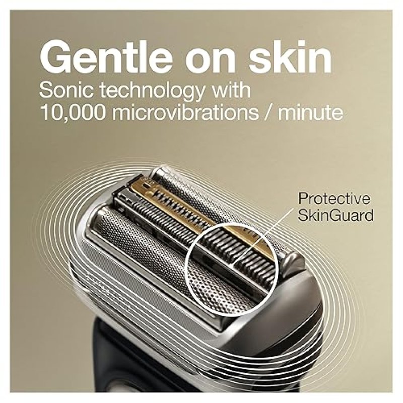 BRAUN SERIES 9 PRO 9477CC ELECTRIC RAZOR FOR MEN - WATERPROOF FOIL SHAVER WITH TRIMMER CASE