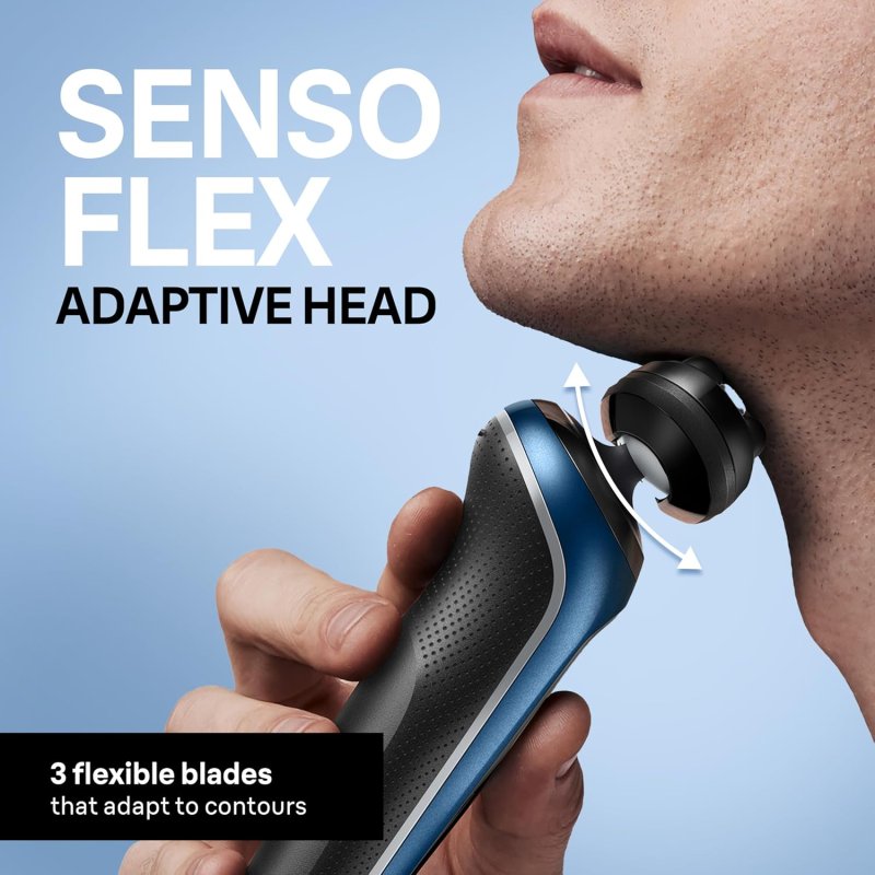 BRAUN SERIES 6 6172CC ELECTRIC SHAVER FOR MEN WET DRY WITH PRECISION TRIMMER SMARTCARE