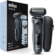 BRAUN SERIES 6 6046CS ELECTRIC RAZOR FOR MEN RECHARGEABLE WET DRY FOIL SHAVER WITH STAND