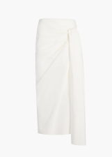 KHAITE SHAY SKIRT CHALK