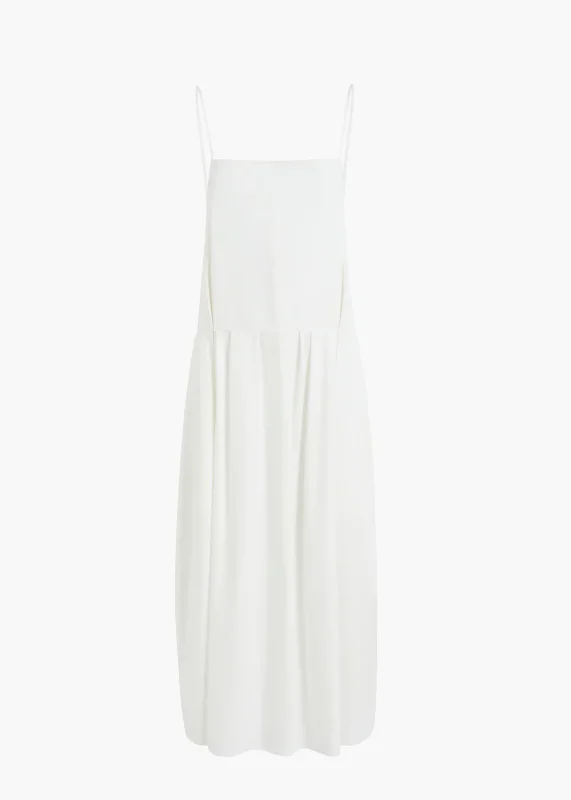 KHAITE ADIRA DRESS CHALK