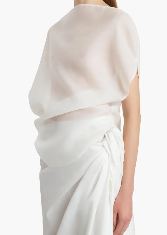 KHAITE POPPI TOP CHALK