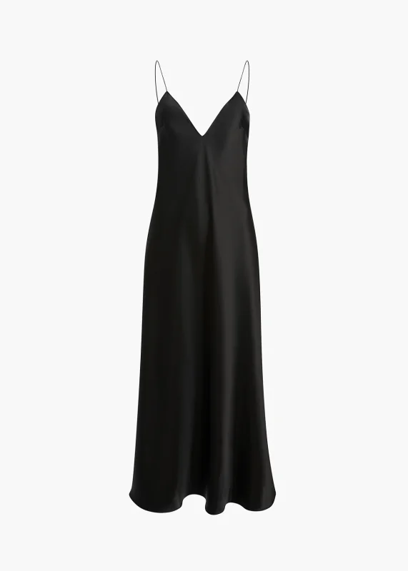 KHAITE TAJA DRESS BLCAK