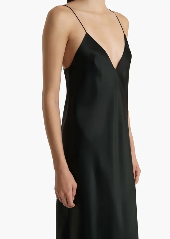 KHAITE TAJA DRESS BLCAK