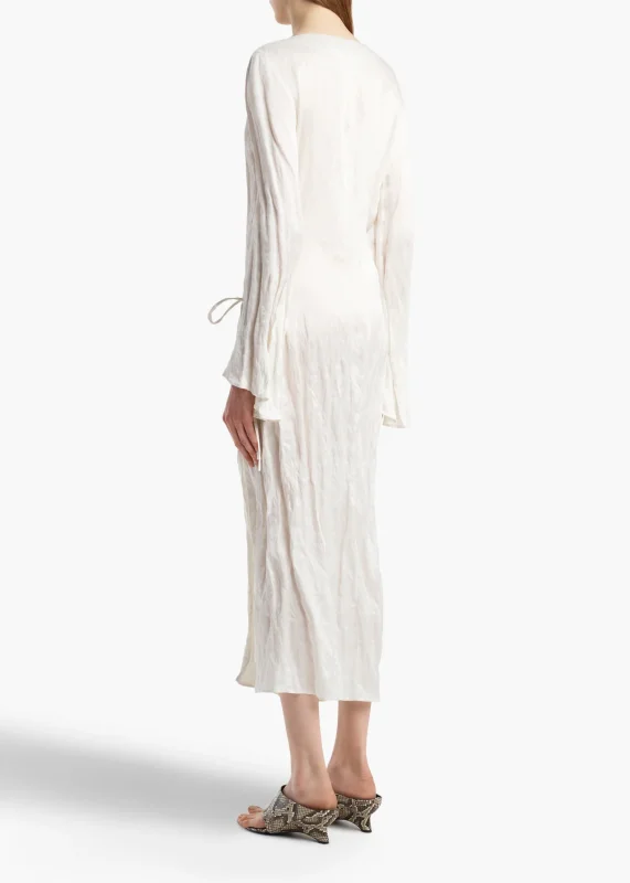 KHAITE ROMMI DRESS CHALK