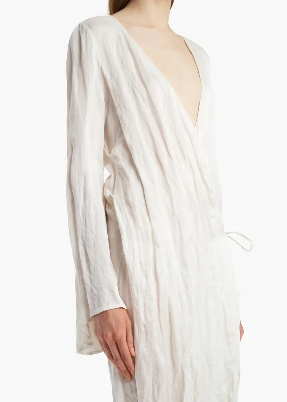KHAITE ROMMI DRESS CHALK