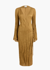 KHAITE ROMMI DRESS GOLDEN OCHRE