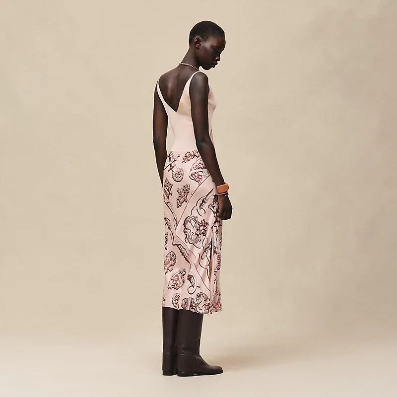 HERMES FERRONNERIE REMIX" DRESS ROSE OPALINE