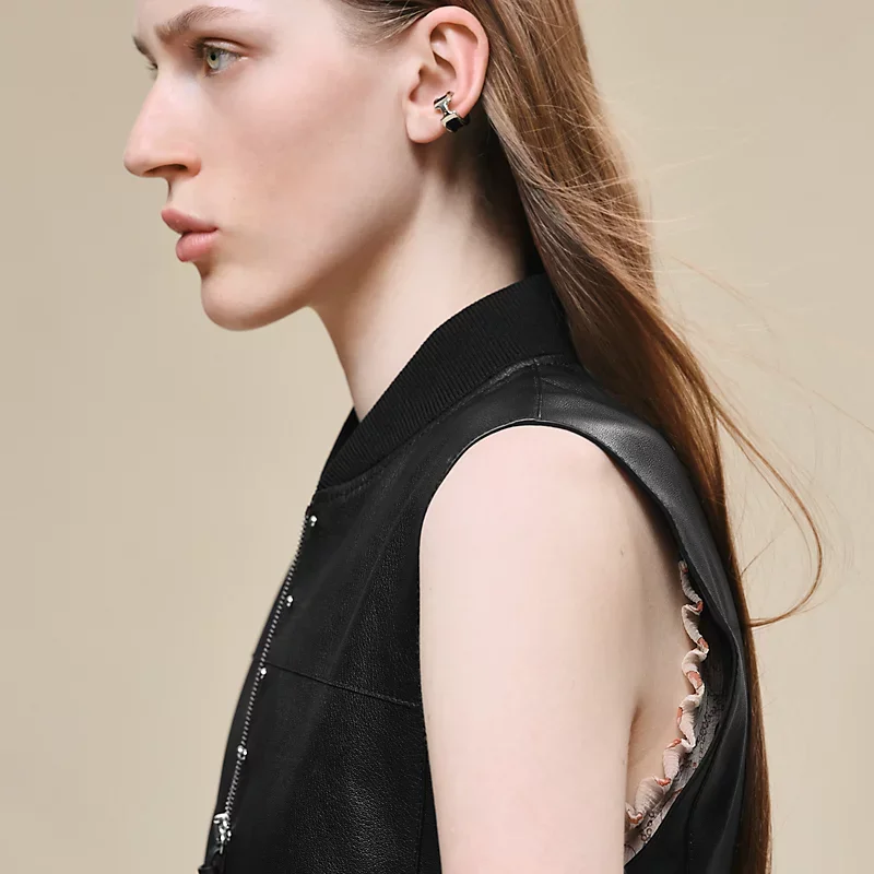 HERMES FITTED VEST NOIR