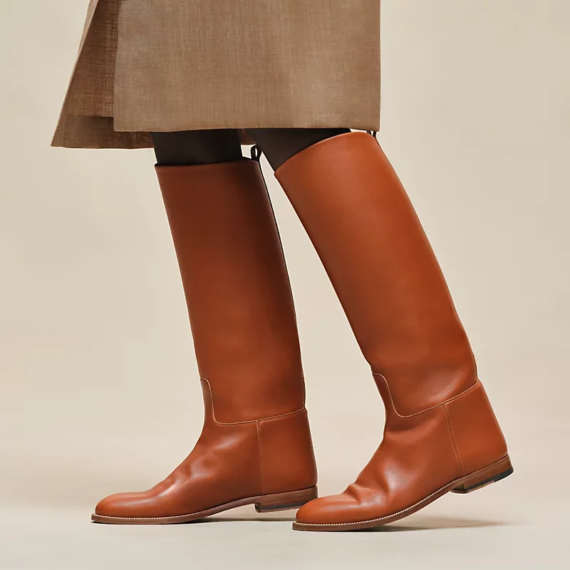 HERMES WRAP SKIRT MARRON PAIN D'éPICE