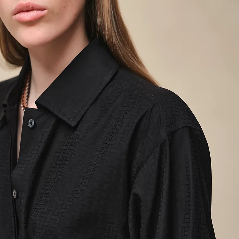 HERMES MOSAIQUE" SHIRT DRESS NOIR