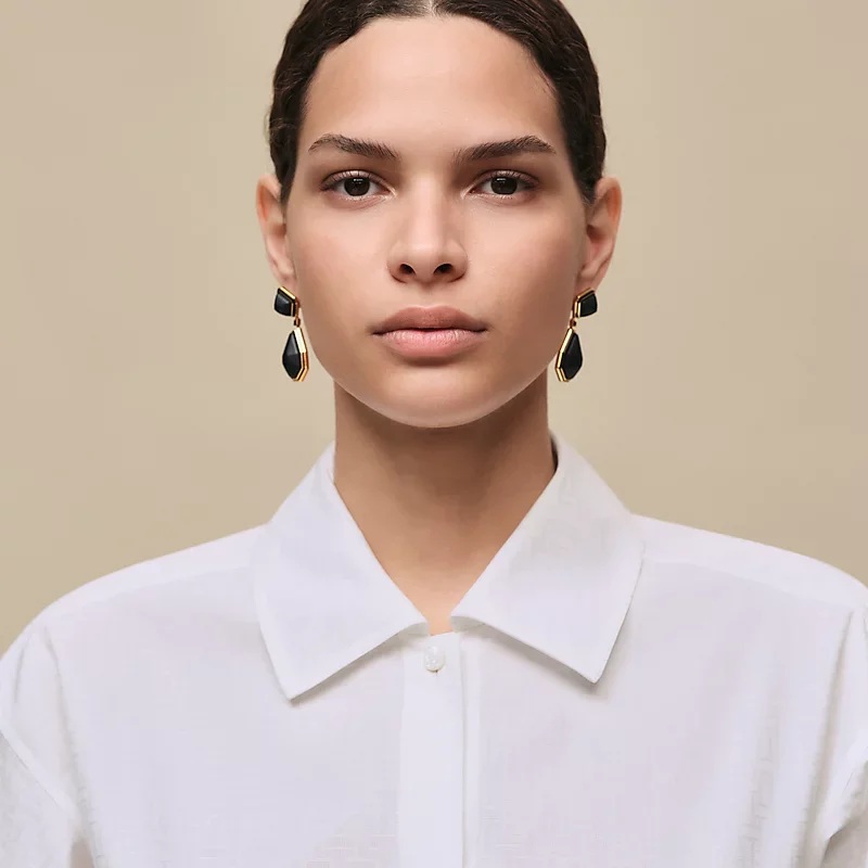 HERMES MOSAIQUE" SHIRT DRESS BLANC