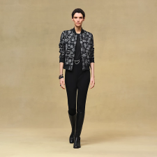 HERMES FERRONNERIE REMIX" VARSITY JACKET NOIR