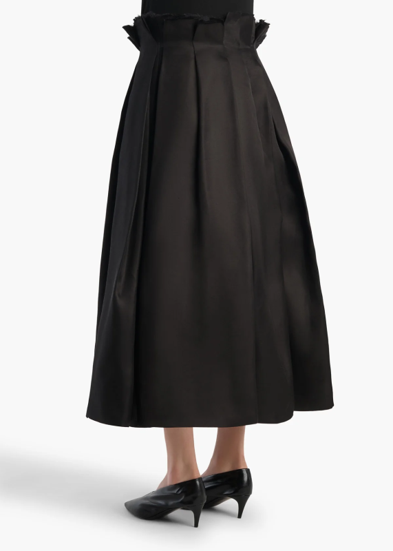 KHAITE ASTRID SKIRT BLACK