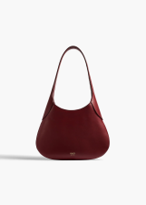 KHAITE SMALL JOAN HOBO OXBLOOD