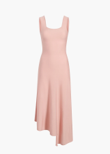 KHAITE SEBERG DRESS DUSTY ROSE