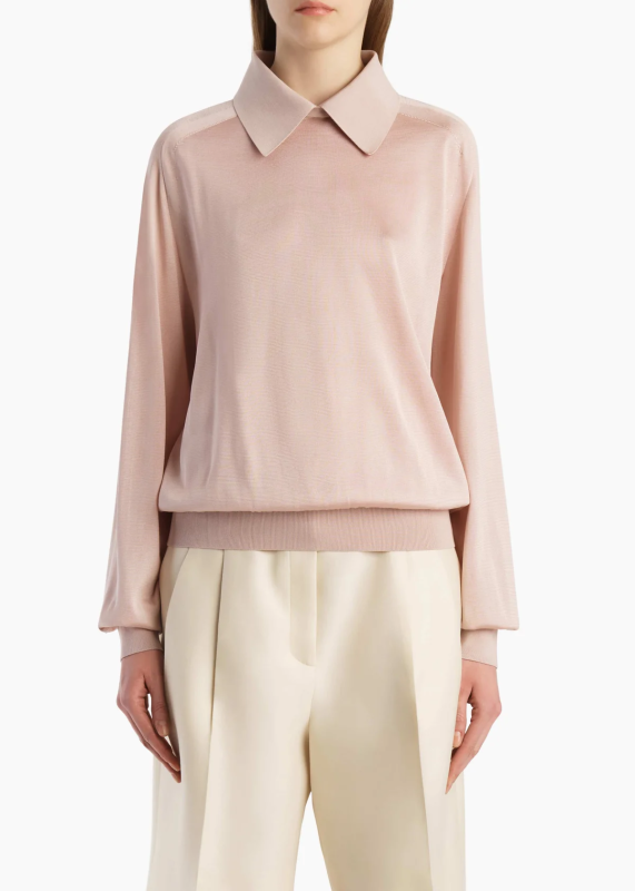 KHAITE ALEXA TOP DUSTY ROSE