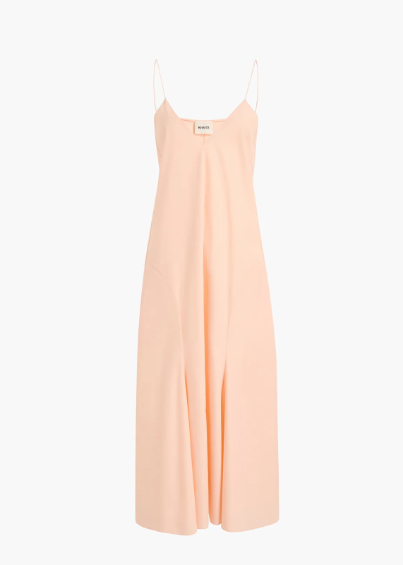 KHAITE IBEN DRESS LIGHT PEACH