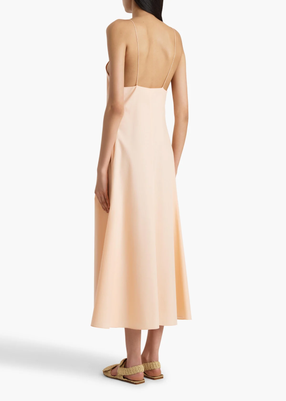 KHAITE IBEN DRESS LIGHT PEACH