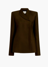 KHAITE SILVANNAH JACKET DARK OLIVE