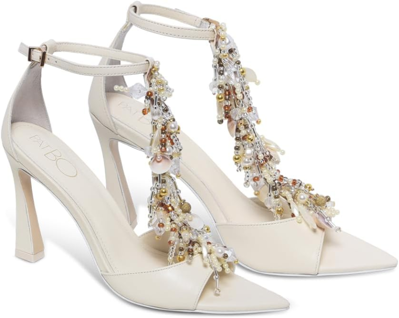 PATBO BIBI EMBROIDERY SANDAL  OFF-WHITE