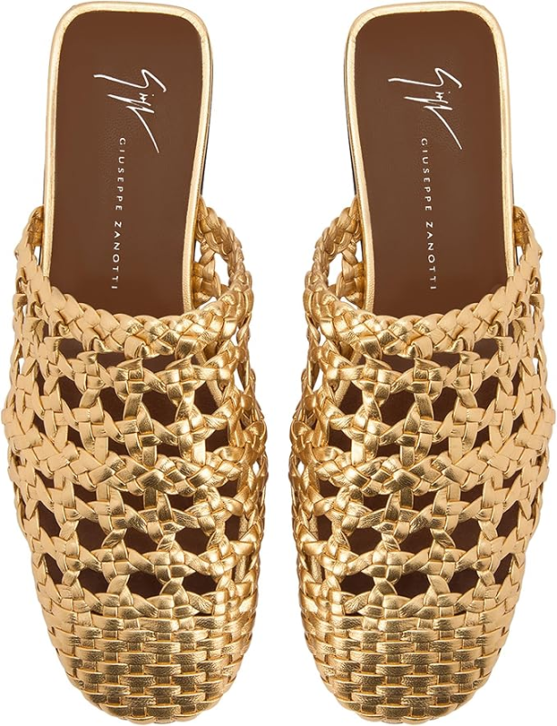 GIUSEPPE ZANOTTI CAGE SLIPPER GOLD