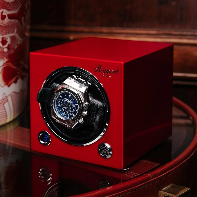 RAPPORT EVO SINGLE WATCH WINDER CRIMSON RED