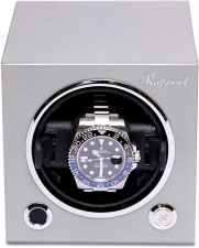 RAPPORT EVO SINGLE WATCH WINDER PLATINUM SILVER