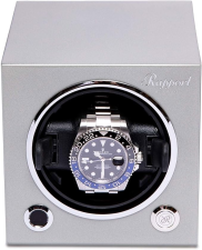 RAPPORT EVO SINGLE WATCH WINDER PLATINUM SILVER