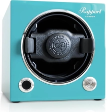 RAPPORT EVO SINGLE WATCH WINDER, AQUA LIMITED EDITION BLUE