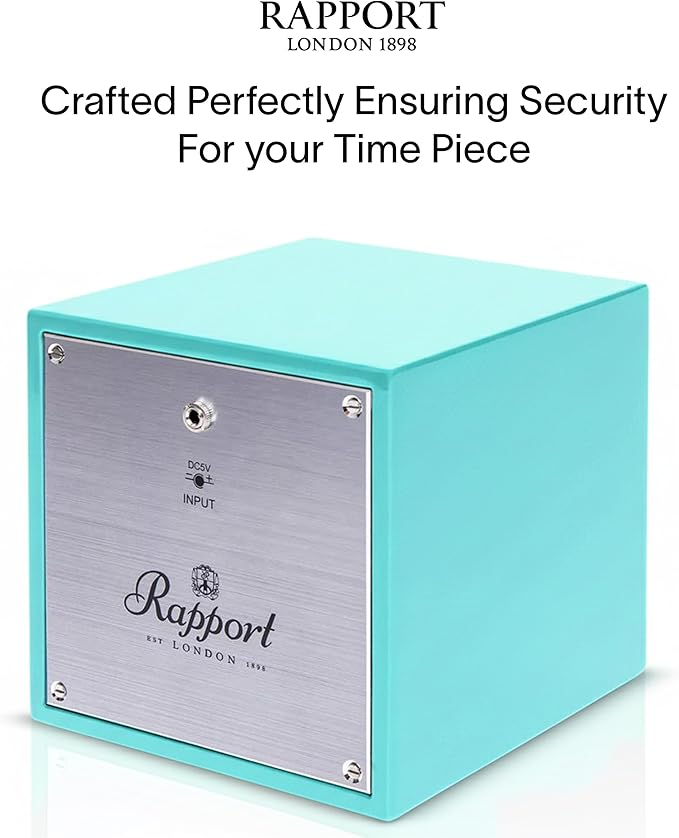 RAPPORT EVO SINGLE WATCH WINDER, AQUA LIMITED EDITION BLUE