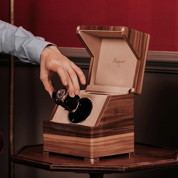 RAPPORT PERPETUA III SINGLE WATCH WINDER, WALNUT