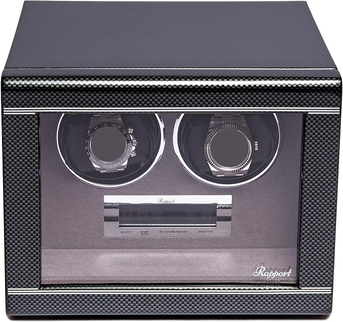 RAPPORT FORMULA DUO WATCH WINDER, CARBON FIBRE