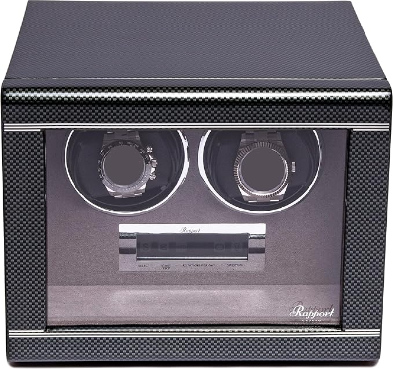RAPPORT FORMULA DUO WATCH WINDER, CARBON FIBRE